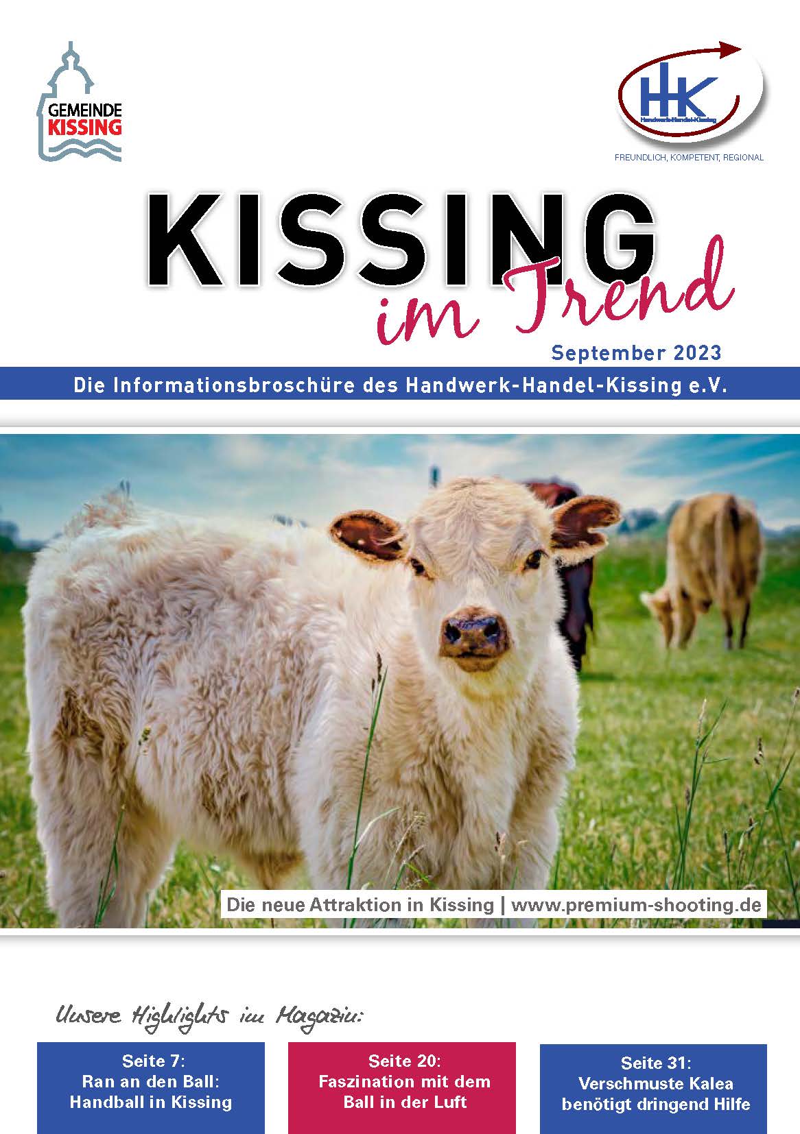 Broschüre Kissing im Trend 03-23